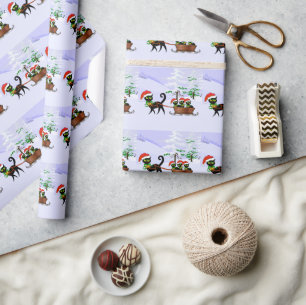 Purrr-fect Christmas Kittens Wrapping Paper