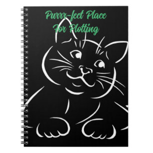 Purrr-fect Place To Plot Writer's  Notebook