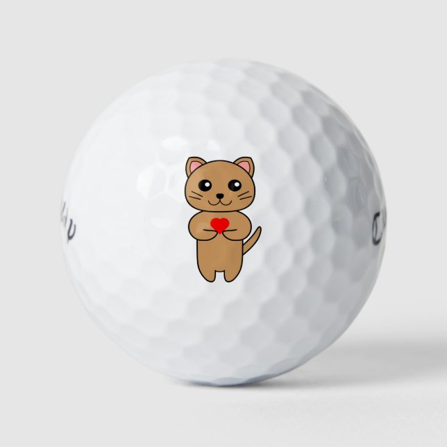 Purrrfect Love Golf Balls (Front)