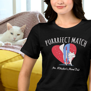 Purrrfect Match Couples Perfect Cat Mum Cat Dad Tri-Blend Shirt