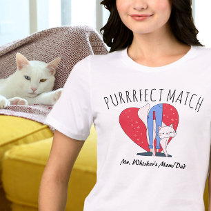 Purrrfect Match Couples Perfect Cat Mum Cat Dad Tri-Blend Shirt