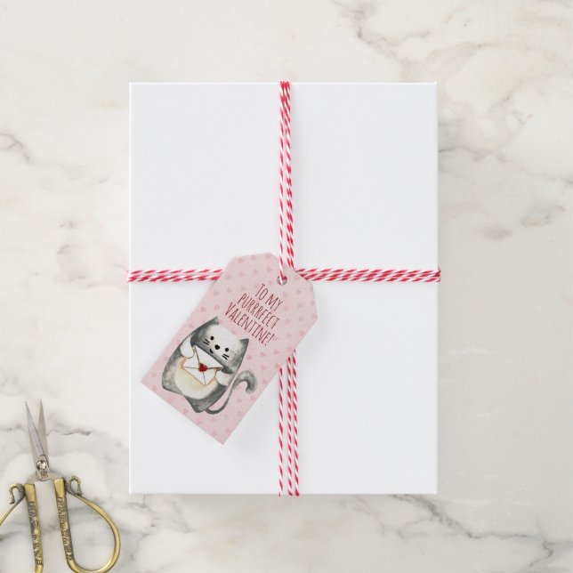 Purrrfect Valentine Gift Tags (With Twine)