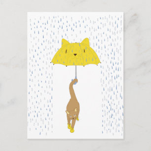 Purrrfectly Dry Postcard