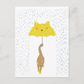 Purrrfectly Dry Postcard