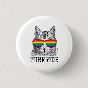 PURRRIDE 3 CM ROUND BADGE