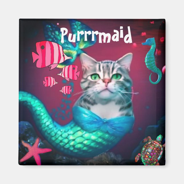 Purrrmaid Magnet (Front)