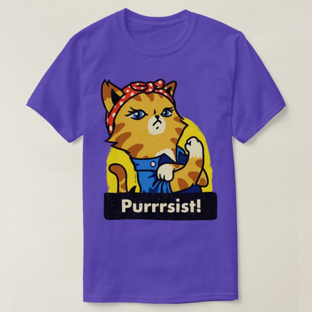 Purrsist version T-Shirt (Design Front)