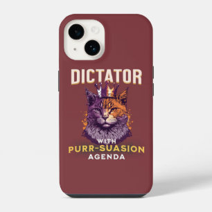 Purrsuasion Agenda Funny Cat Design iPhone 14 Case