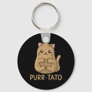 Purrtato Cat Potato Cat Lover Idaho Potatoes Key Ring