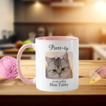 Purrty Cat Personalised Mug