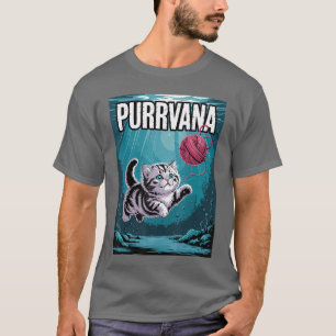 Purrvana Funny Cat Band gift T-Shirt