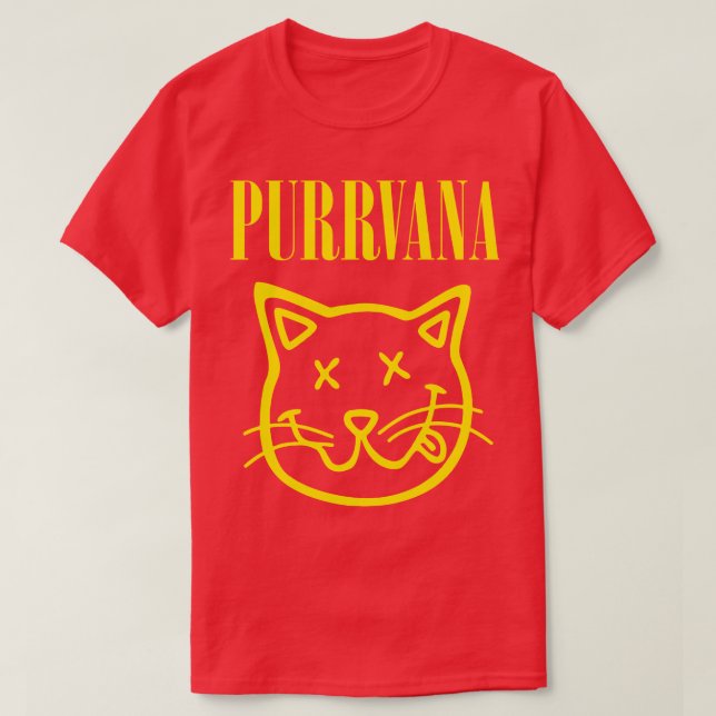 Purrvana T-Shirt (Design Front)