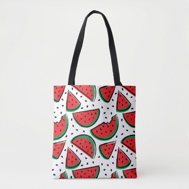 Purse Watermelon - Tutti Frutti - Your color Tote Bag (Front)