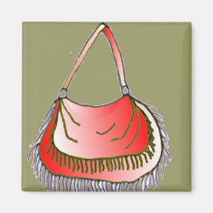Purse with Fringe Magnet