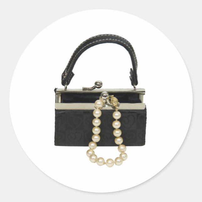PursePearls052409 Classic Round Sticker (Front)