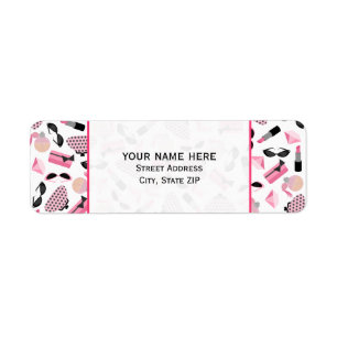 Purses Perfume & Lipstick  Address Label