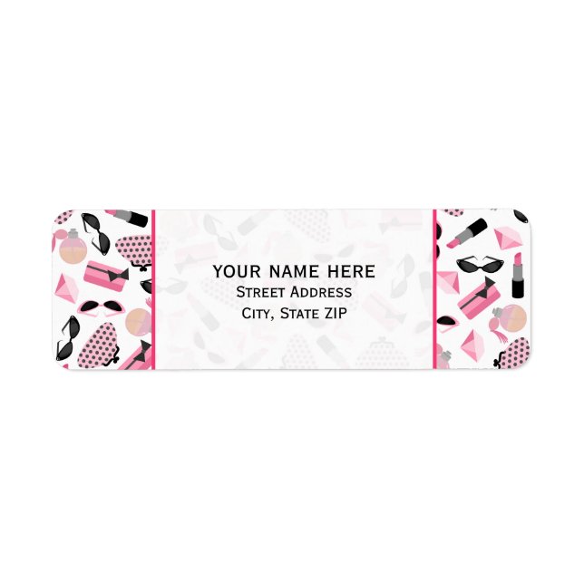 Purses Perfume & Lipstick  Address Label (Front)