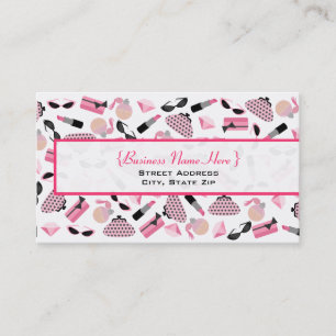 Purses Perfume & Lipstick Business Card