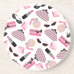 Purses Perfume & Lipstick Coaster