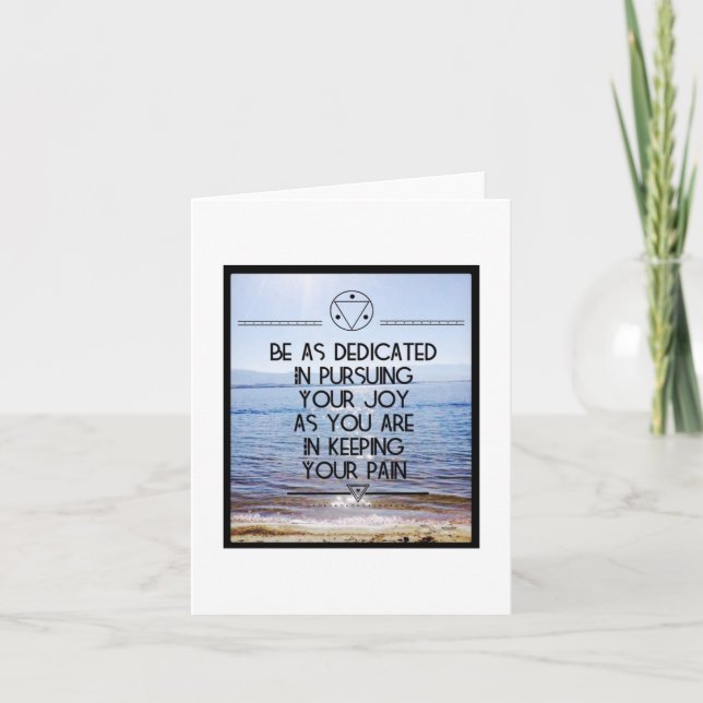 Pursue Your Joy Note Card - Blank Inside (Front)