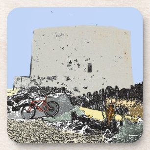 Push Bike and Martello Tower Hythe Kent   Coaster