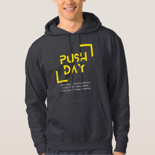Push Day Workout Gym Addict  Hoodie