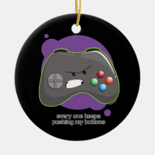 Push My Buttons Ceramic Tree Decoration