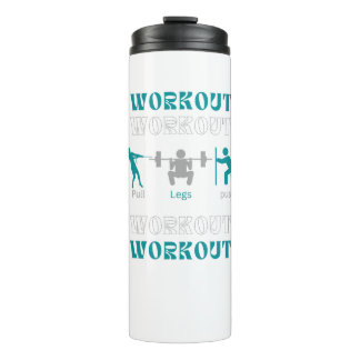 Push pull leg workout gym designed thermal tumbler