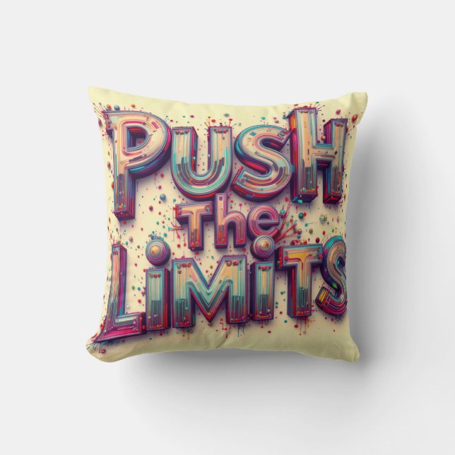 Push The Limits Cushion (Front)