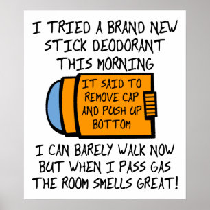 Push Up Bottom Funny Poster