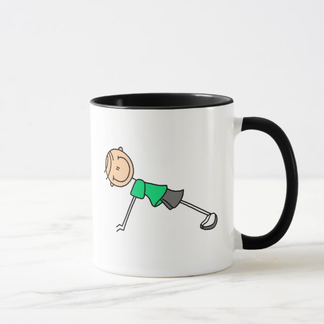 Push Ups Stick Figure Mug (Right)