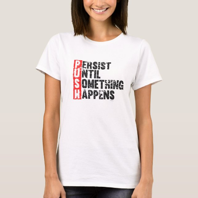 PUSH vintage look T-Shirt (Front)