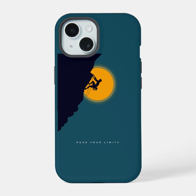 Push Your Limit Inspiration iPhone 15 Case (Back)