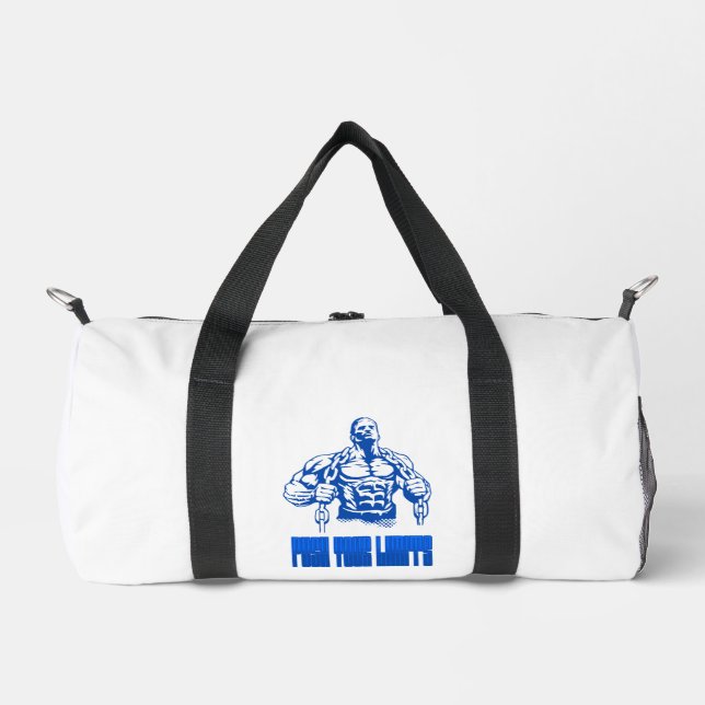 Push Your Limits - Bodybuilding and Determination  Duffle Bag (Front)