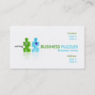 pushbutton, BUSINESS, PUZZLES, solving, Busines... Business Card