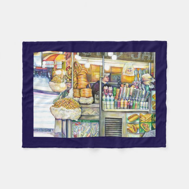 Pushcart Paradise Fleece Blanket (Front (Horizontal))