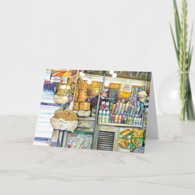 Pushcart Paradise Greeting Card (Front)