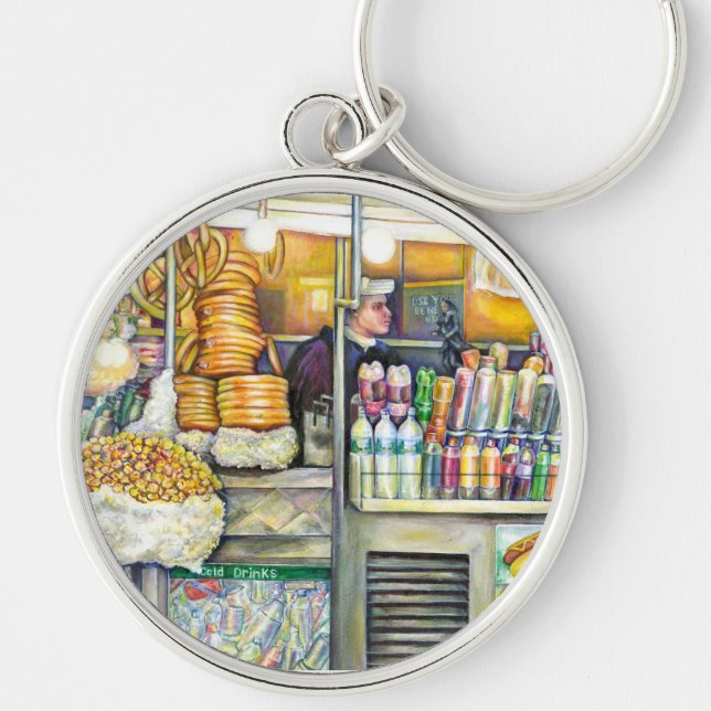 Pushcart Paradise Key Ring (Front)