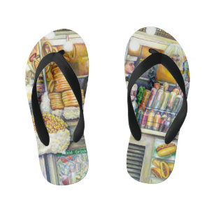 Pushcart Paradise Kid's Flip Flops
