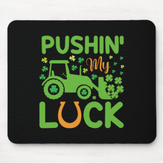 Pushing My Luck Tractor Truck Kids Men Women St Pa Mouse Mat
