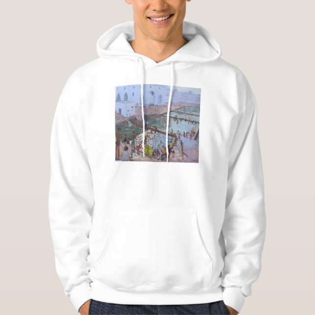 Pushkar ghats Rajasthan Hoodie (Front)