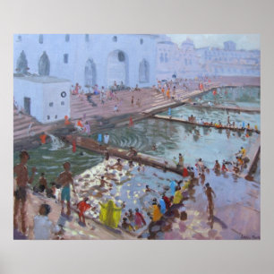 Pushkar ghats Rajasthan Poster