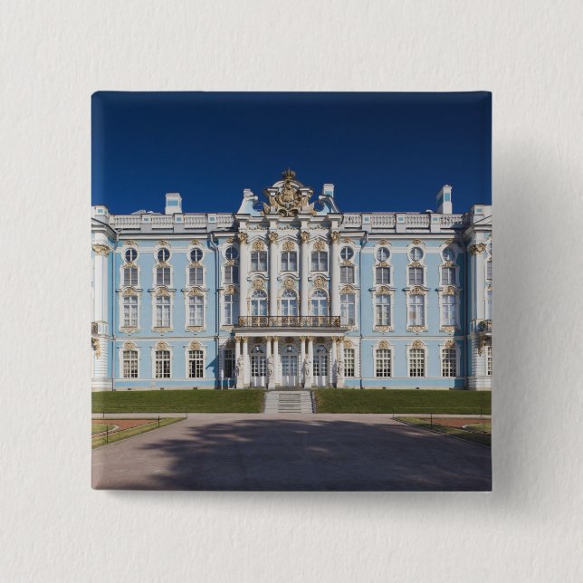 Pushkin-Tsarskoye Selo, Catherine Palace 15 Cm Square Badge (Front)