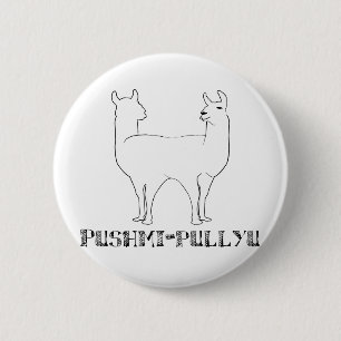 Pushmi-pullyu 6 Cm Round Badge