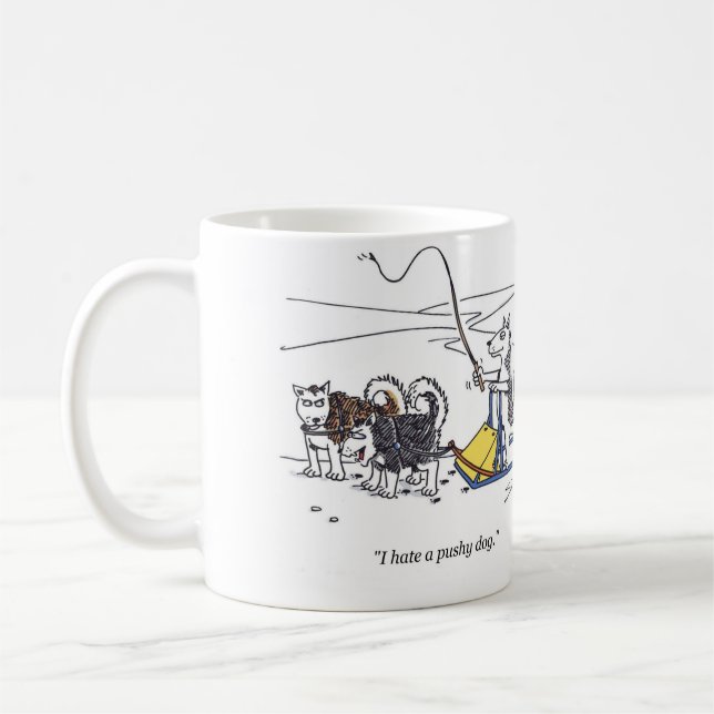 Pushy Dog mug (Left)