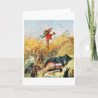 Puss in Boots Vintage Card