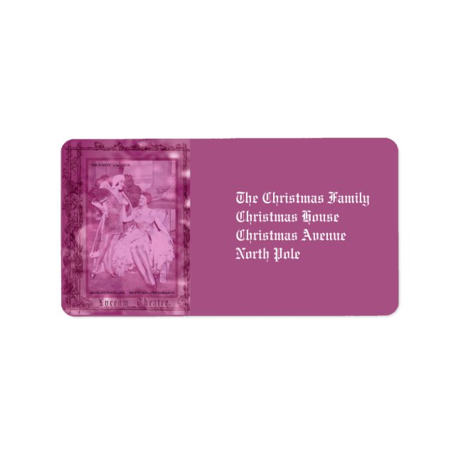 Puss in Pink Boots Label (Front)