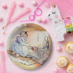 Pussy Cat Cooking Paper Plate