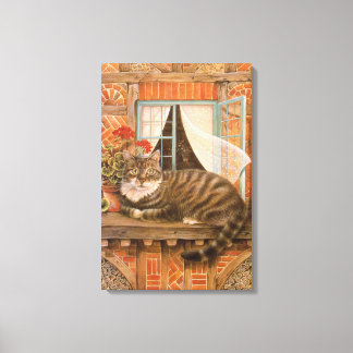 PUSSY CAT PAINTING  CANVAS PRINT