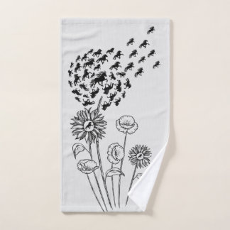 pustard trees with goggles hand towel